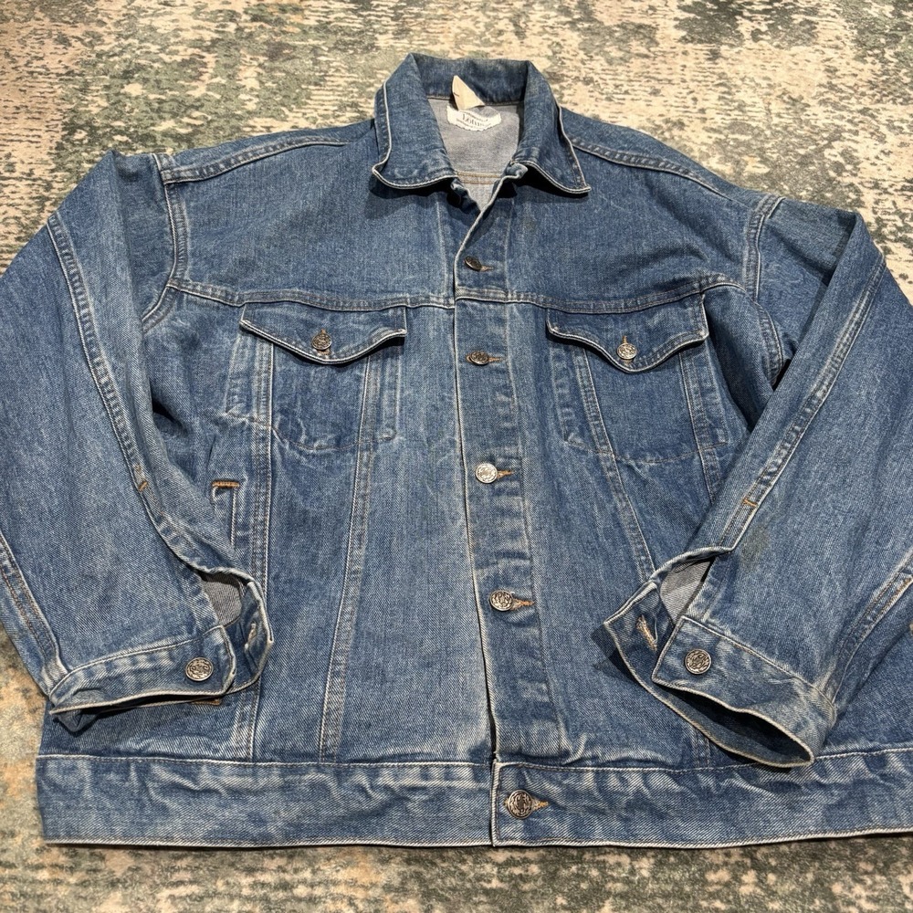 "Compliments of Lotus" vintage denim jacket Large